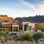 Custom front yard design with desert contemporary vibes